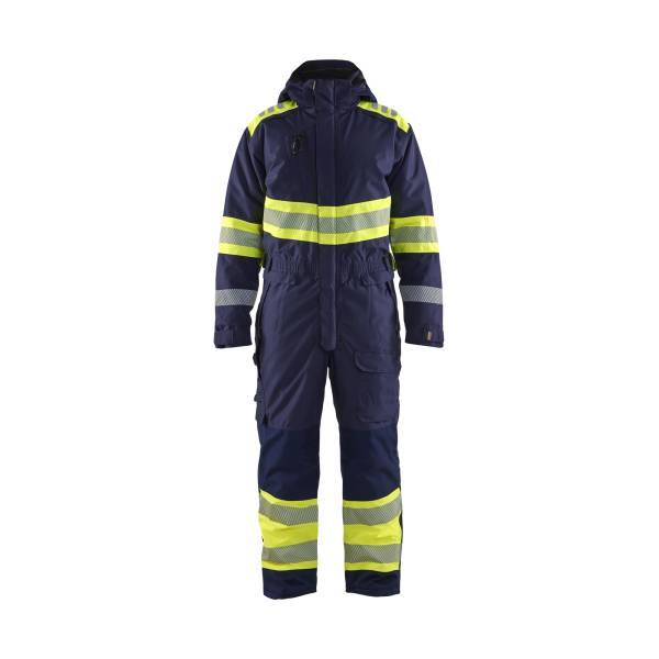 Combinaison de chantier hiver haute-visibilité - Blaklader - 6720 Marine/Jaune fluo