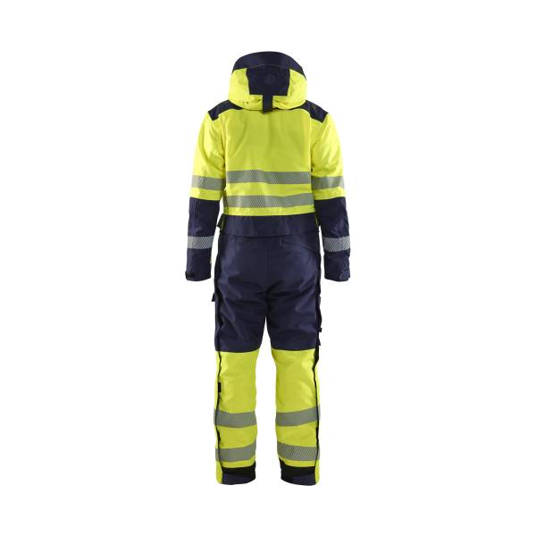 Combinaison de chantier imperméable haute-visibilité hiver - Blaklader - 6725 Jaune fluo/Marine