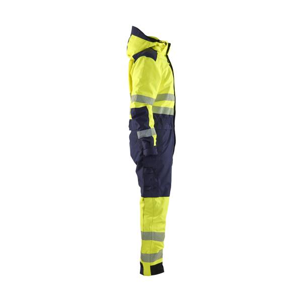 Combinaison de chantier imperméable haute-visibilité hiver - Blaklader - 6725 Jaune fluo/Marine
