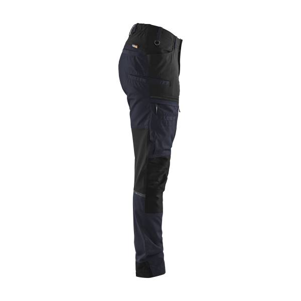Pantalon de travail stretch femme reflechissant - Blaklader - 7166 Marine foncé/Noir