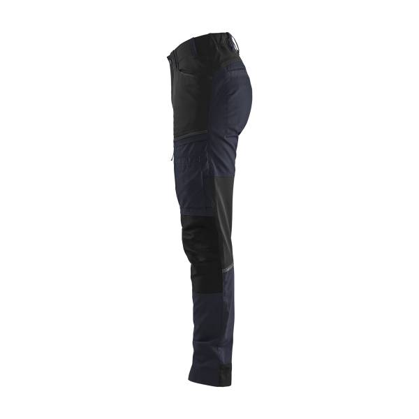 Pantalon de travail stretch femme reflechissant - Blaklader - 7166 Marine foncé/Noir