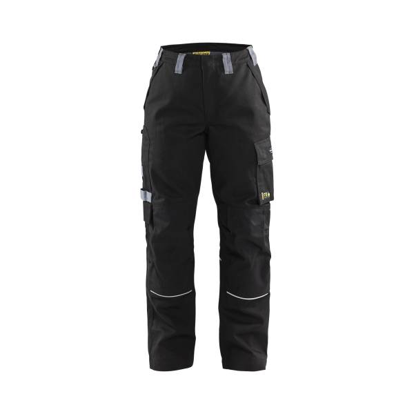 Pantalon de chantier ignifugé femme - Blaklader - 7173 - Noir/Gris clair