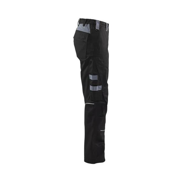 Pantalon de chantier ignifugé femme - Blaklader - 7173 - Noir/Gris clair