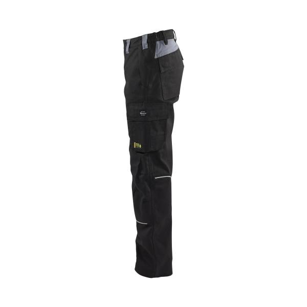 Pantalon de chantier ignifugé femme - Blaklader - 7173 - Noir/Gris clair