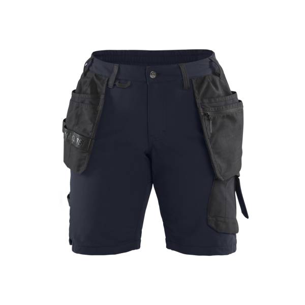 Short de travail stretch 4D été femme - Blaklader - 7183 - Marine foncé/Noir