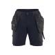 Short de travail stretch 4D été femme - Blaklader - 7183 - Marine foncé/Noir