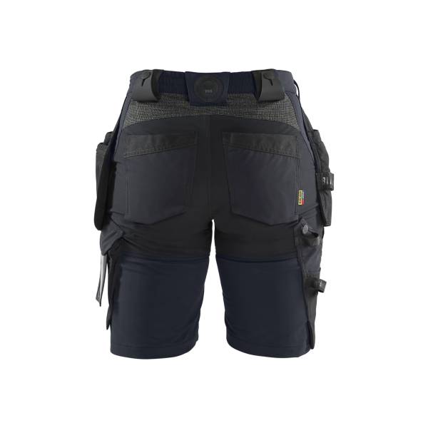 Short de travail stretch 4D été femme - Blaklader - 7183 - Marine foncé/Noir