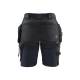 Short de travail stretch 4D été femme - Blaklader - 7183 - Marine foncé/Noir