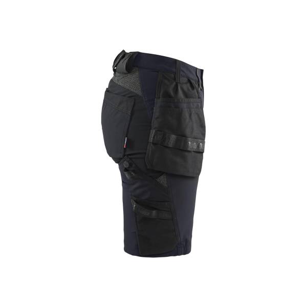 Short de travail stretch 4D été femme - Blaklader - 7183 - Marine foncé/Noir