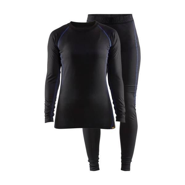 Sous-vêtement thermique  haut light femme - Blaklader - 7202 - Noir/Bleu roi