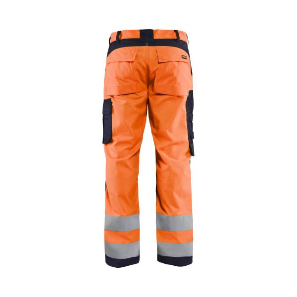 Pantalon de chantier ATEX MULTINORMES INHERENT Modacrylique - Blaklader - 1588 - Orange fluo/Marine