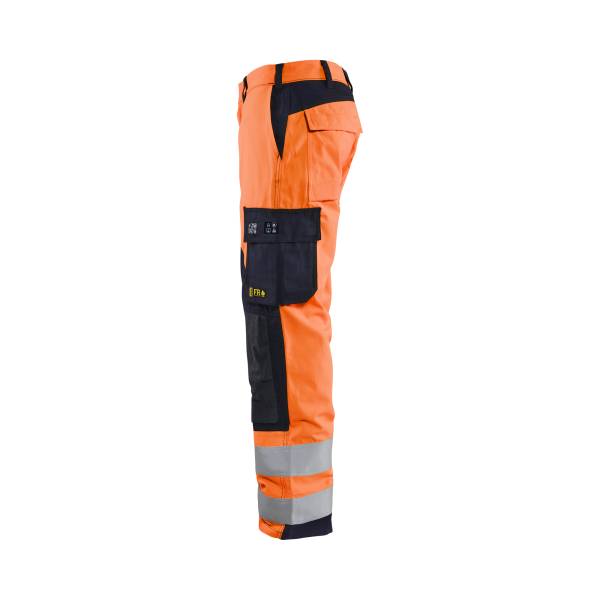 Pantalon de chantier ATEX MULTINORMES INHERENT Modacrylique - Blaklader - 1588 - Orange fluo/Marine