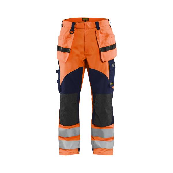 Pantalon de chantier ATEX MULTINORMES INHERENT Modacrylique - Blaklader - 1589 Orange fluo/Marine