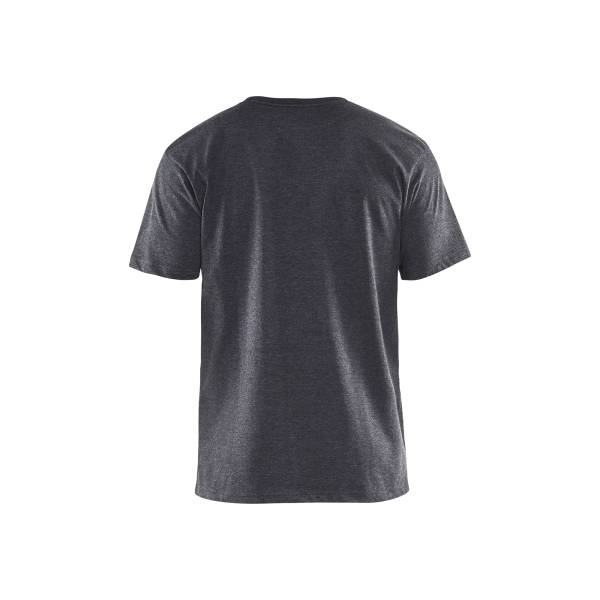 T-shirts de travail en polycoton - Blaklader - 3325 - Noir/Gris clair