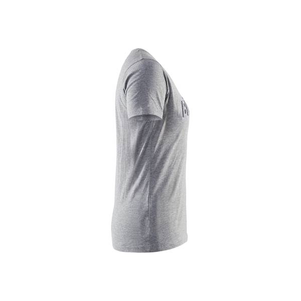 T-shirt de travail femme Imprimé 3D en coton - Blaklader - 3431 - Gris chiné