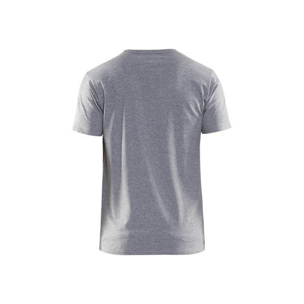 T-shirt de travail extensible en coton - Blaklader - 3533 - Gris chiné
