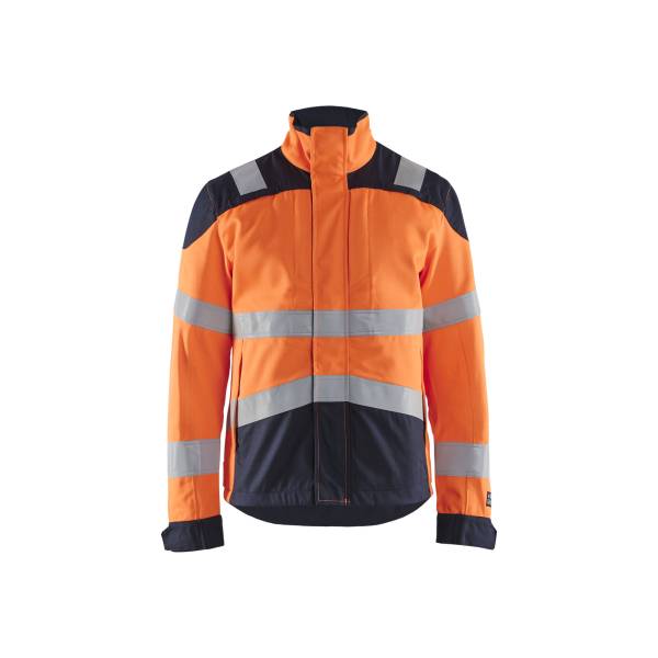Veste de chantier ATEX multinormes inhérent - Blaklader - 4089 - Orange fluo/Marine