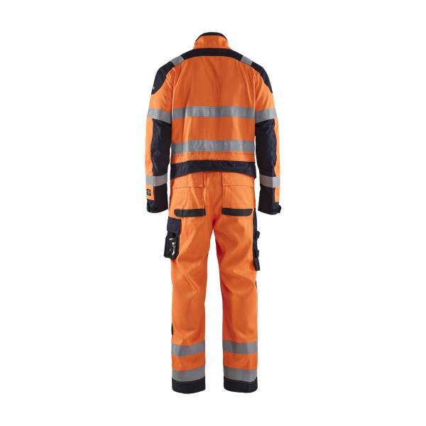 Combinaison de chantier ATEX MULTINORMES INHERENT Modacrylique - Blaklader - 6089 - Orange fluo/Marine
