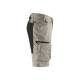 Short de travail stretch - Blaklader - 1449 - Beige/Noir