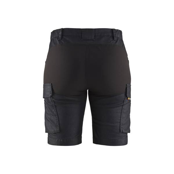 Short de travail stretch denim anti-rayures femme - Blaklader - 7137 - Marine/Noir