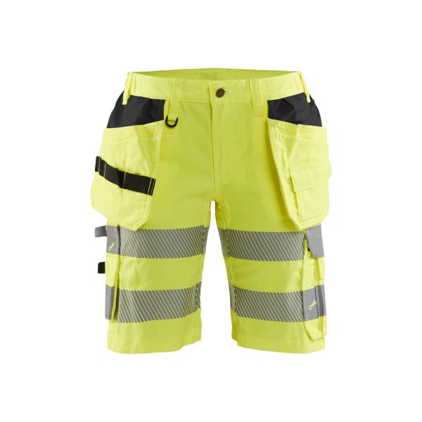 Short de chantier haute-visibilité stretch femme - Blaklader - 7186 - Jaune fluo