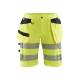 Short de chantier haute-visibilité stretch femme - Blaklader - 7186 - Jaune fluo