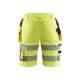 Short de chantier haute-visibilité stretch femme - Blaklader - 7186 - Jaune fluo