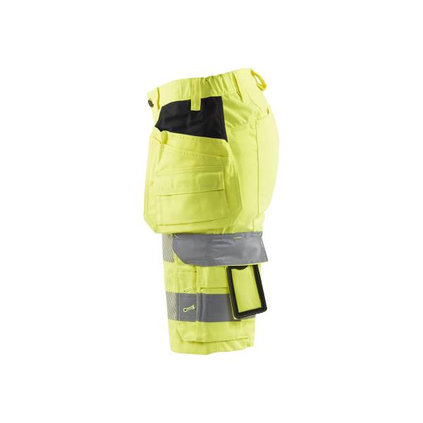 Short de chantier haute-visibilité stretch femme - Blaklader - 7186 - Jaune fluo