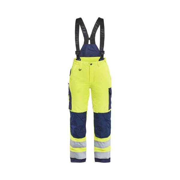 Pantalon de travail haute-visibilité hiver pluie femme - Blaklader - 7885 Jaune fluo/Marine