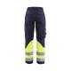 Pantalon de travail ATEX multinormes inhérent femme - Blaklader - 7188 Marine/Jaune fluo